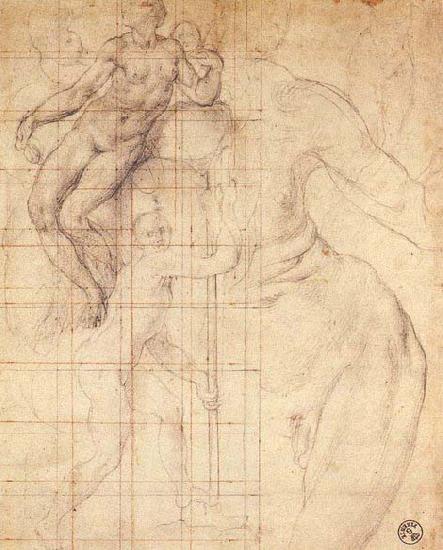 Pontormo, Jacopo Adam and Eve at Work oil painting image